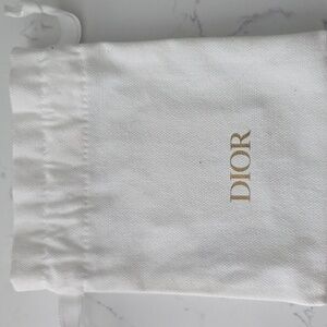 NEW SET OF 4 Dior Small Cotton Canvas Drawstring Bag Storage, Travel, Makeup